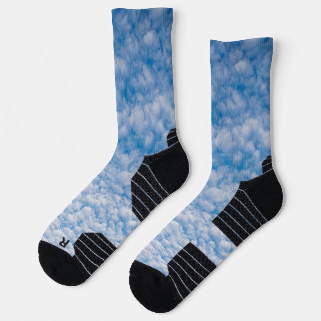 Blasen Wolken in Blue Sky Nature Foto Mammatus Socken (Links)