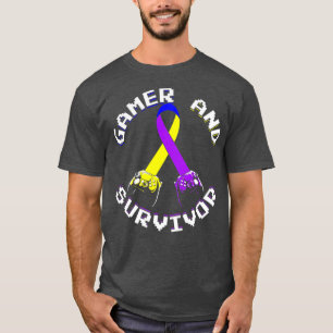 Blasenkrebs-Sensibilisierungsgamer und Überlebensp T-Shirt