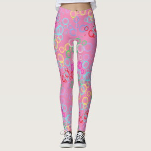 Blasenmuster 02.b Pink BG Leggings
