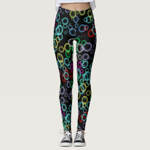 Blasenmuster 02.b Schwarzes BG Leggings