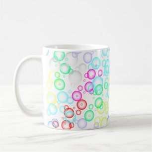 Blasenmuster 02.b Weißes BG Kaffeetasse