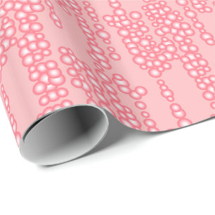 Blasenstrom, Korallenrosa Geschenkpapier