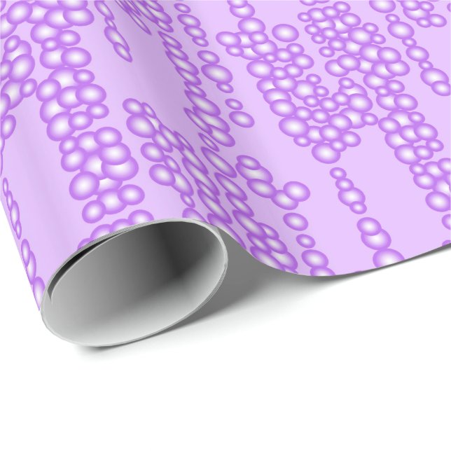 Blasenstrom, Lavendelfarben Geschenkpapier (Rolleneckpunkt)