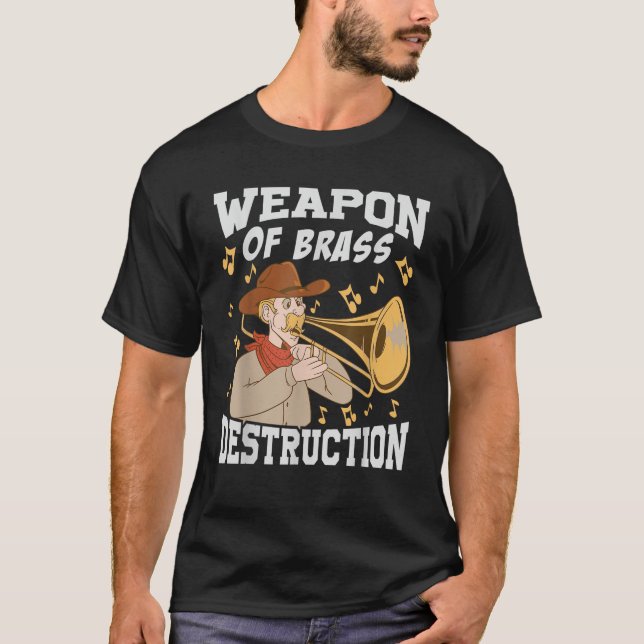 Blasenvernichtung Funny Trombone musicia T-Shirt (Vorderseite)