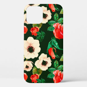 Bläserfarbenes, nahtloses Muster. Weißmohn Case-Mate iPhone Hülle