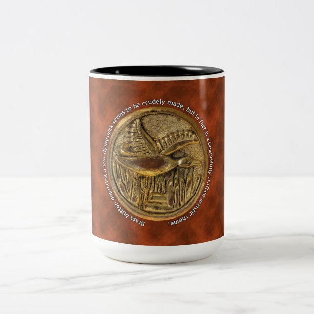 Bläserknopf Tiefenente Zweifarbige Tasse (Mittel)
