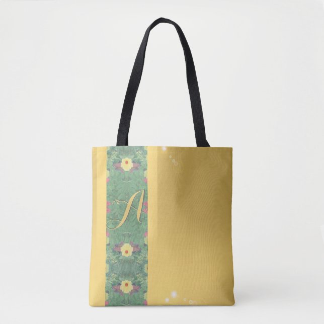 Bläsermonogramm Messingfarbe Tasche (Vorderseite)