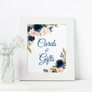 Bläserne Blütenduschkarten und Geschenke für die M Poster