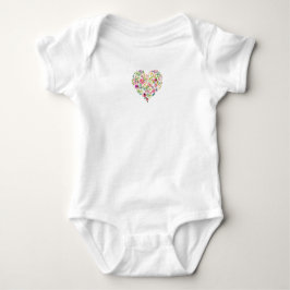 Bläserne Herzkinderdusche Sweet Pink Mama Liebe Baby Strampler