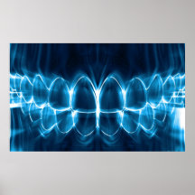 Bläserner Zähne Zahnarzt Orthodontist Poster