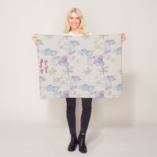 Bläsernes Kinderzimmer Whimsical Print Baby Blanke Fleecedecke (Beispiel)