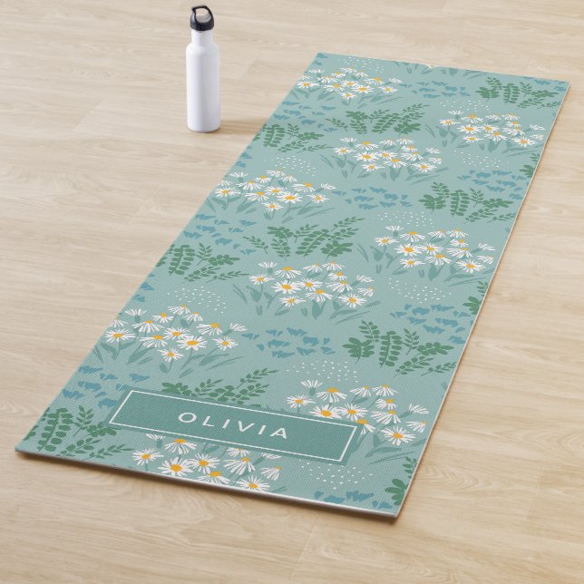 Bläsernes, modernes und bläuliches Blau, elegant u Yogamatte (Beispiel)