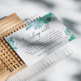 Bläsernte Pfefferminze Sukkulente Hochzeit wünsche Begleitkarte