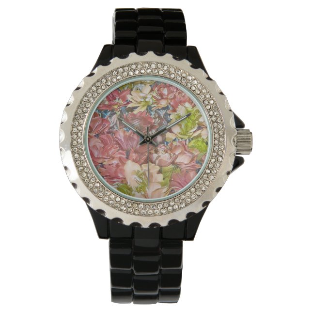 Bläserschwarze Uhr mit Schönheitseffekt (Vorderseite)