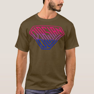 Blasian SuperEmpowered Schild Pink Lila Blau T-Shirt