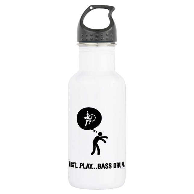 Blaskapelle - große Trommel Trinkflasche (Vorderseite)