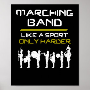 Blaskapelle mögen ein Sport-nur härtere Musiker Poster