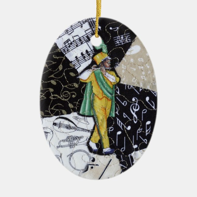 Blaskapelle-Musik-Verzierung Keramikornament (Vorne)