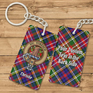 Blason de Clan Christie sur tartan