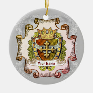 Blason de famille Cross ornement de nom de famille