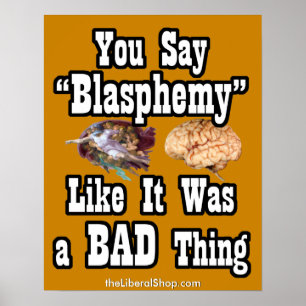Blasphemie-Plakat Poster