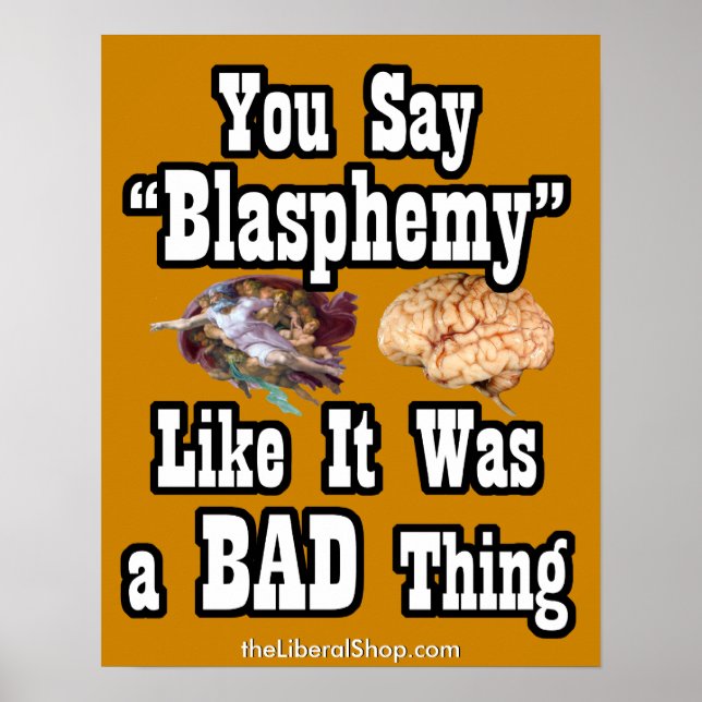 Blasphemie-Plakat Poster (Vorne)