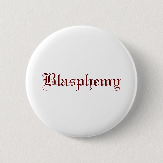 Blasphemie (rot) button (Vorderseite)