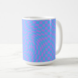 Blass Blau & Lavendel Wave Gestell Kaffeetasse