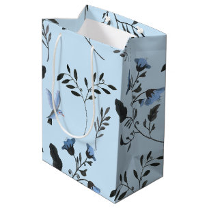 Blass Blue Bluebells and Bluebirds Bluebirds Blume Mittlere Geschenktüte