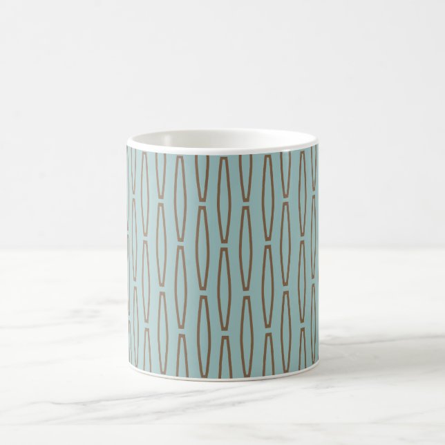 Blass Blue Geometric Repeat Coffee Tasse (Mittel)