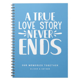 Blass Blue Liebe Story Ends Keepake Notebook Notizblock