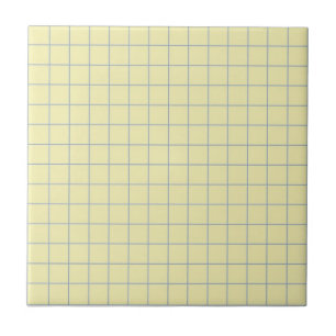 Blass Creme & Violett Kariert Retro-Minimalist Fliese
