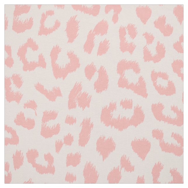 Blaß erröten rosa Leopard-Druck Stoff (Muster)