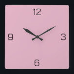 Blass Gray Raspberry E6B0C4 - Option zum Hinzufüge Quadratische Wanduhr<br><div class="desc">Fügen Sie einen Namen, Initialen oder Text hinzu, oder behielt Sie die Farbe alleine. Farbkoordinaten mit anderen Elementen des Ladens basierend auf dem Namen und dem HEX-Code (sechsstellige Hex-Triole). Verwenden Sie diesen Code, um andere Elemente zu mischen, zu ergänzen und anzupassen, um diese zu ergänzen oder um anderen Auflistungen hinzuzufügen....</div>