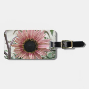Blass Pink Sonnenblume Personalisiert Gepäckanhänger