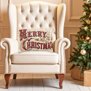 Blass Red Gold Country Style Frohe Weihnachtskisse Zierkissen