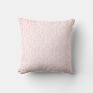 Blass rosa Damask Elegantes Minimalistisches Desig Kissen