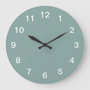 Blass Türkis Minimalistische Acryl Wanduhr