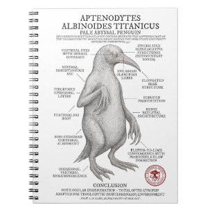 Blassabyssal Penguin (Miskatonic Antarktic Survey) Notizblock