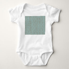 Blassblaue geometrische Wiederholung Baby Strampler
