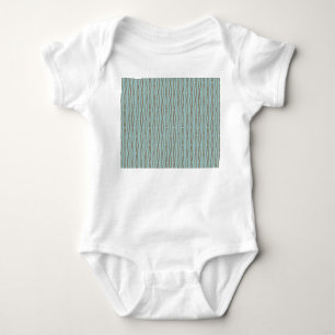 Blassblaue geometrische Wiederholung Baby Strampler