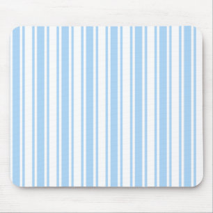 Blassblaue und weiße Streifen aus Süßigkeiten Mousepad