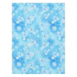 Blassblauer Himmel wiederholen - weiße Aquarellfar Tischdecke