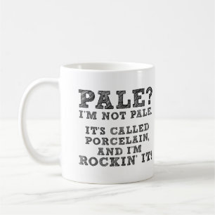 Blasse Rockende Porzellan Lustige Tasse