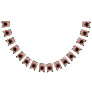 Blasse rosa Sonnenblume Wimpelkette