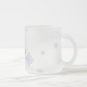 Blasse Schneeflocken Mattglastasse