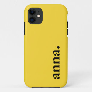 Blasse Sonnenblume Farbe Eleganter Name Case-Mate iPhone Hülle