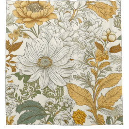 Blassene Blume Duschvorhang