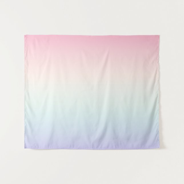 Blasser Farbverlauf Wandteppich (Vorderseite (Horizontal))