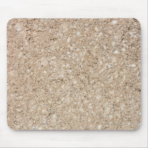 Blasser pfirsichfarbener beige Zement-Bürgersteig Mousepad
